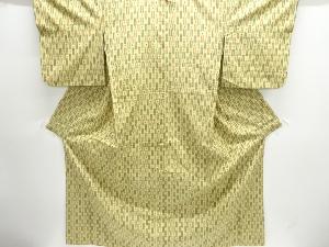 絣柄織出し手織り紬着物